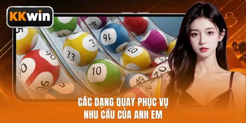 Các dạng quay phục vụ nhu cầu của anh em